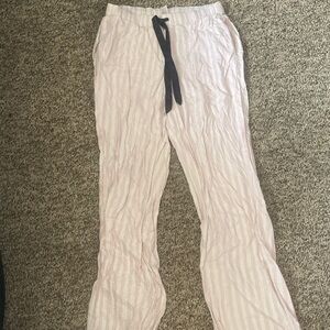 Victorias Secret Pink Striped Lounge Pants